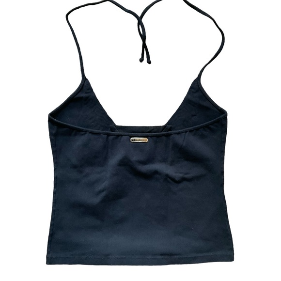 BLUEFISH Butterfly Black Workout Top Size Medium - Picture 2 of 4